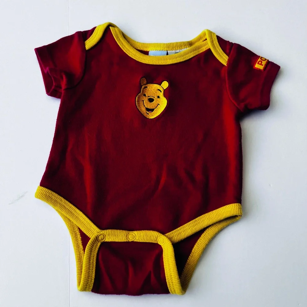 Vintage‎ Disney Baby Winnie the Pooh Preemie 2 Piece Set Embroidered Cotton